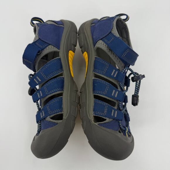 KEEN Big Kids Newport Sandal Size 4 Blue Adjustable Hiking Water Closed Toe Shoe - Picture 3 of 8